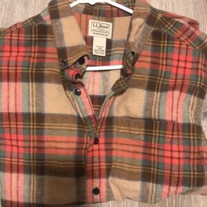 Mens L.L. Bean Flannel Shirt/L